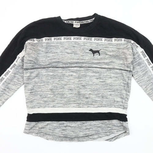 Victoria's Secret Women's Grey Logo Sweatshirt Size S