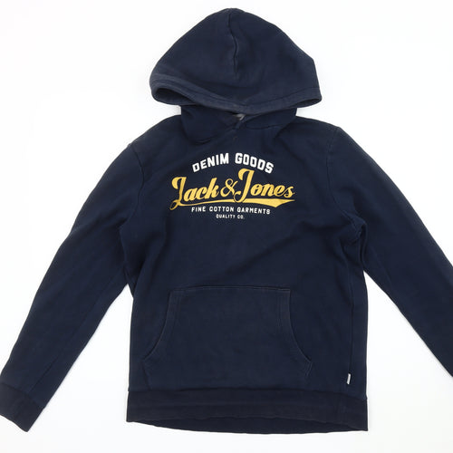 Jack & Jones Men’s Blue Pullover Hoodie L