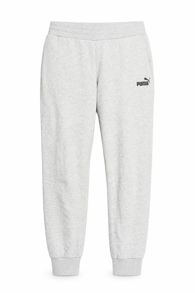 Front view of Puma unisex grey jogger trousers -, size L, activewear
