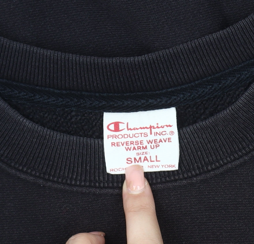 Champion Men's Black Small Pullover Sweatshirt