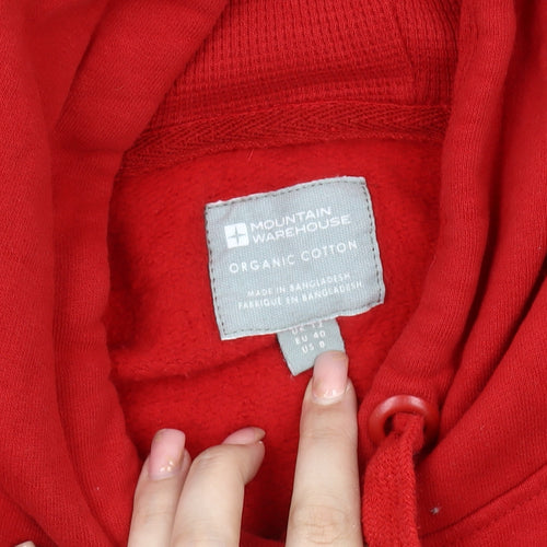 Mountain Warehouse Unisex Red Hoodie Size 12