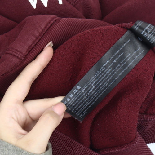 Jack Wills Women's Red Hoodie S - Classic Pullover Knit
