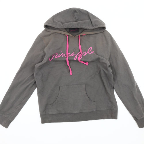 Pineapple Women's Grey Logo Hoodie M Cotton