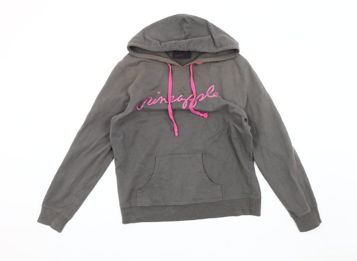Pineapple Women's Grey Logo Hoodie M Cotton