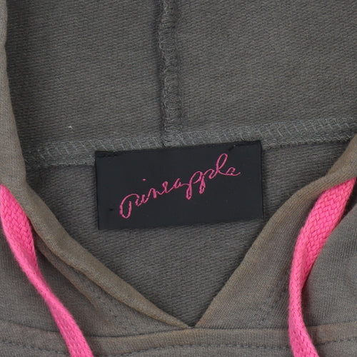 Pineapple Women's Grey Logo Hoodie M Cotton