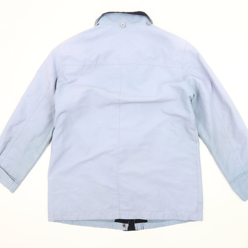 EWM Women's Blue Jacket, Size 10, Full Zip Casual