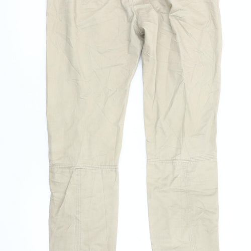 GAP Women's Beige Cotton Straight Trousers Size 12