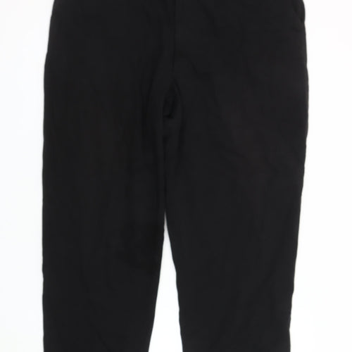 Pegasus Men's Black Cotton Trousers, Size 40, Excellent Condition