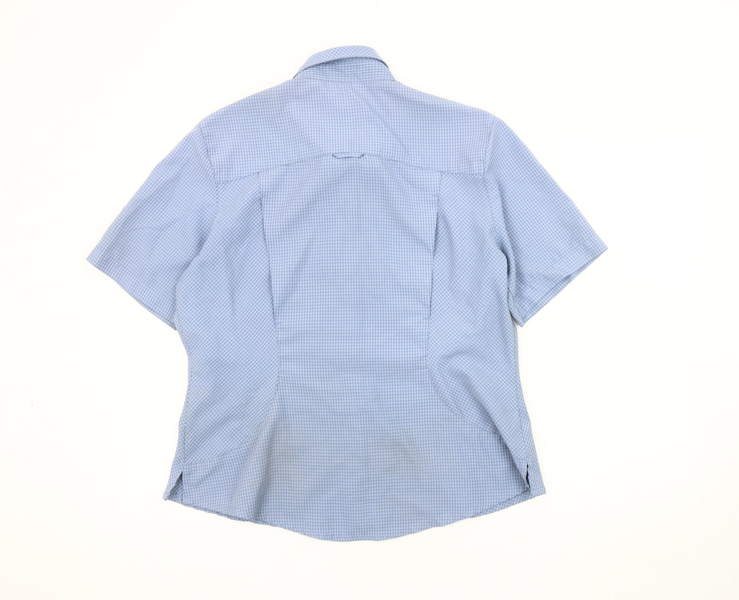 Karrimor Women's Blue Check Button-Up Shirt Size 14