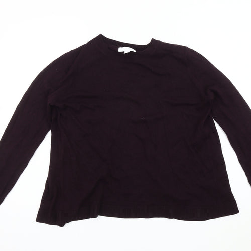 The White Company Women’s Black Crew Neck Pullover, Size 8