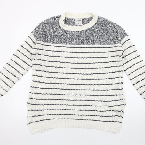 Vero Moda Women's Ivory Striped Pullover, Size S