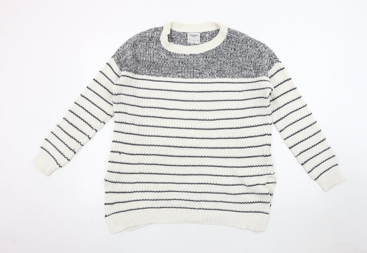 Vero Moda Women's Ivory Striped Pullover, Size S
