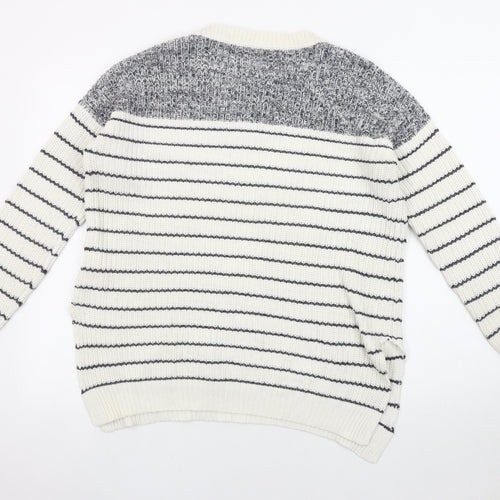 Vero Moda Women's Ivory Striped Pullover, Size S