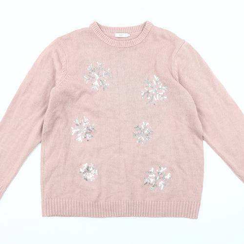 Cotton Traders Women's Pink Pullover Jumper Size 22