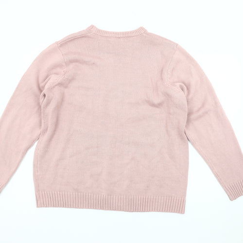 Cotton Traders Women's Pink Pullover Jumper Size 22