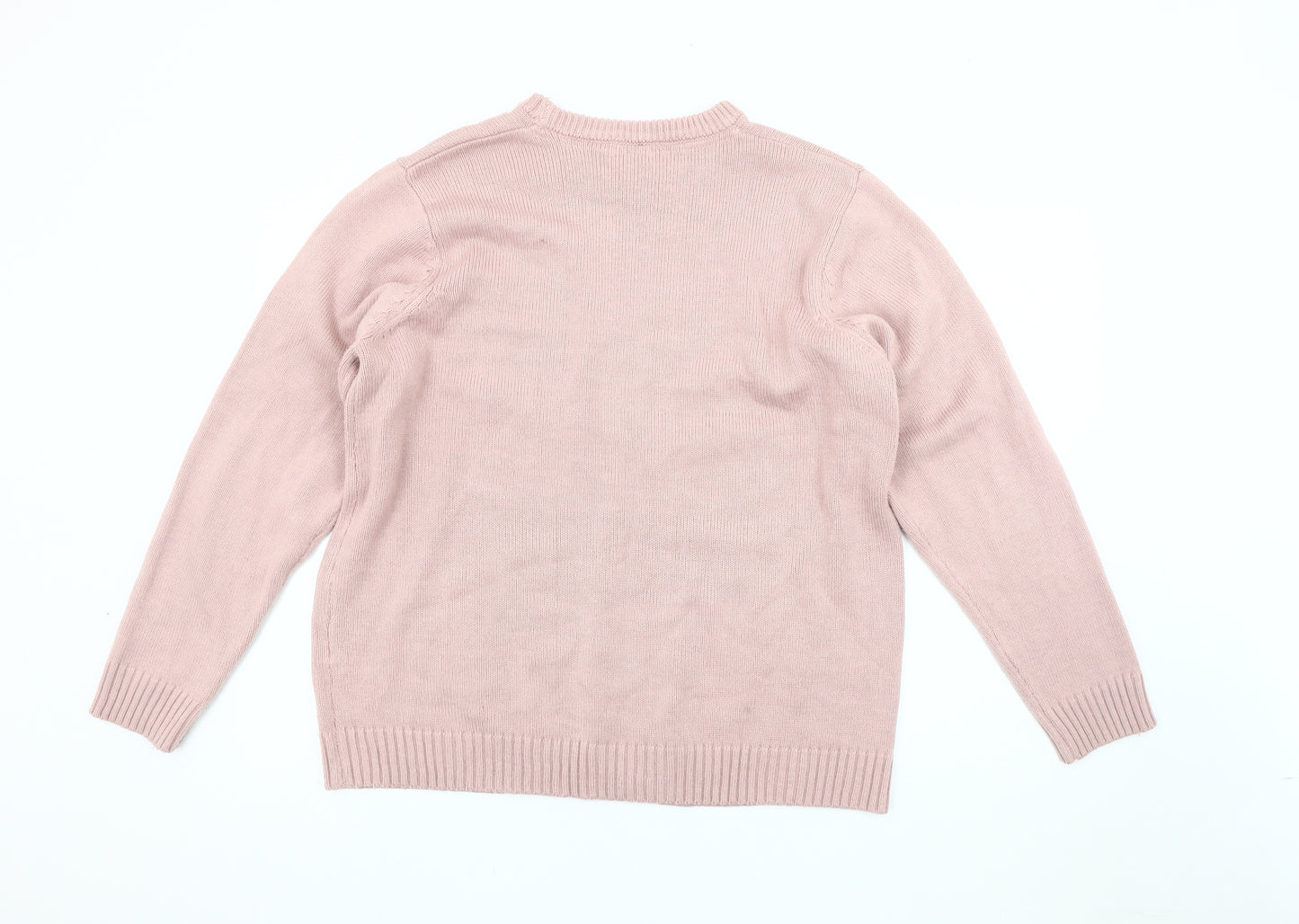 Cotton Traders Women's Pink Pullover Jumper Size 22