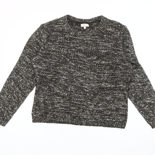 CC Women's Black Sequin Pullover Jumper XL