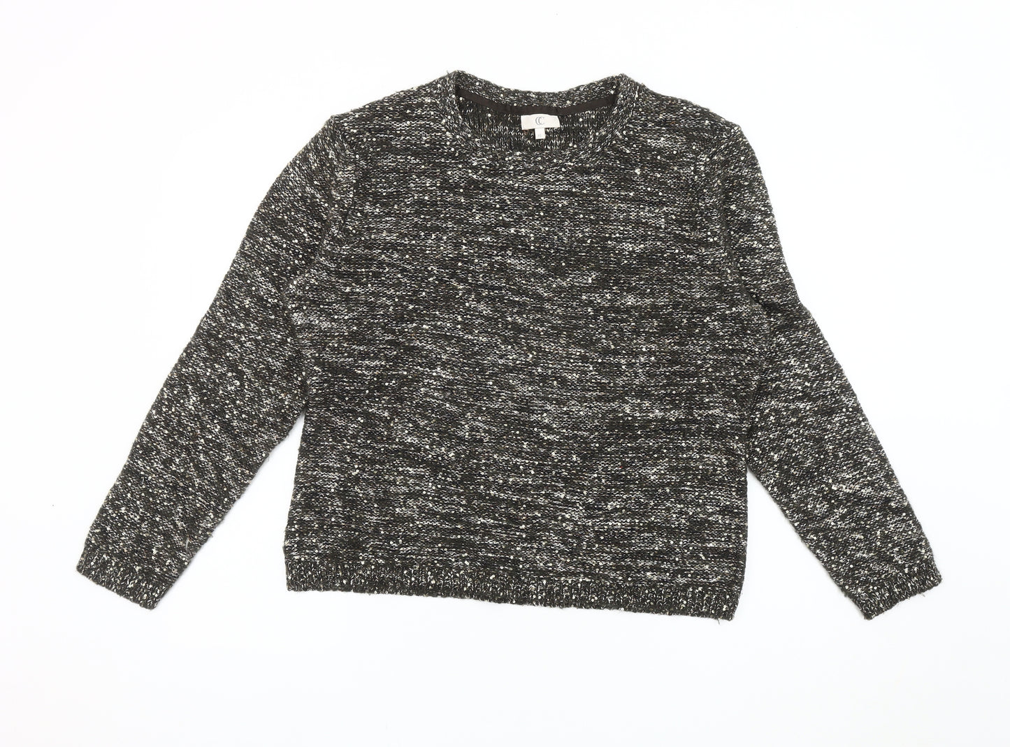 CC Women's Black Sequin Pullover Jumper XL