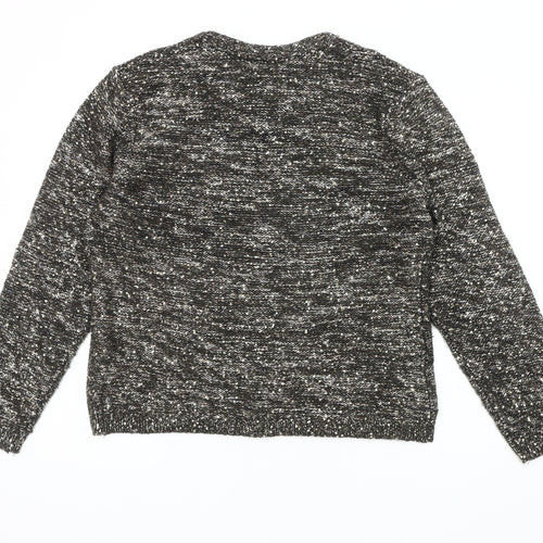 CC Women's Black Sequin Pullover Jumper XL