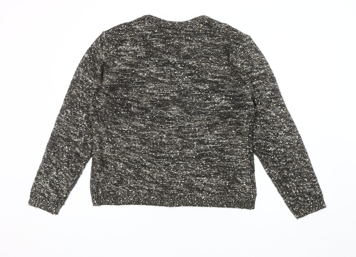 CC Women's Black Sequin Pullover Jumper XL
