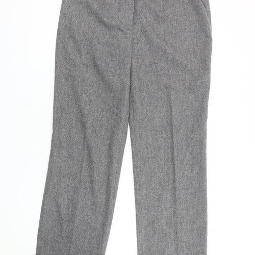 Basler Womens Grey Viscose Trousers Size 12