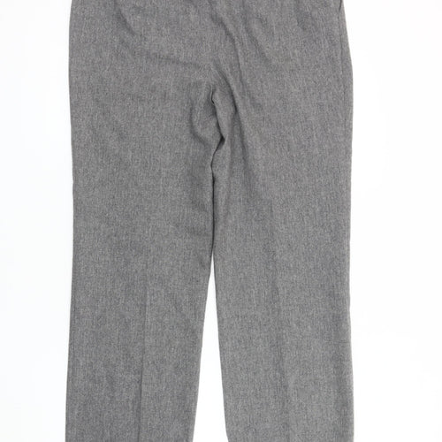 Basler Womens Grey Viscose Trousers Size 12