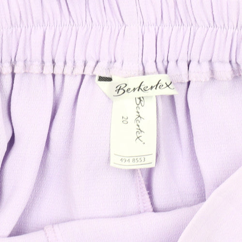 Berketex Women's Purple Ankle Trousers Size 20