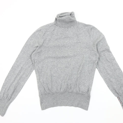 Oasis Women’s Grey Roll Neck Pullover Jumper Size 16