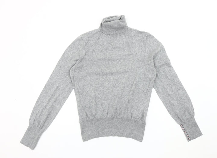 Oasis Women’s Grey Roll Neck Pullover Jumper Size 16