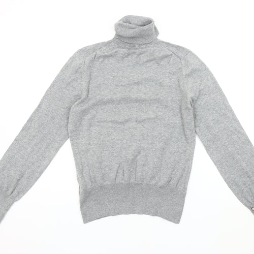 Oasis Women’s Grey Roll Neck Pullover Jumper Size 16