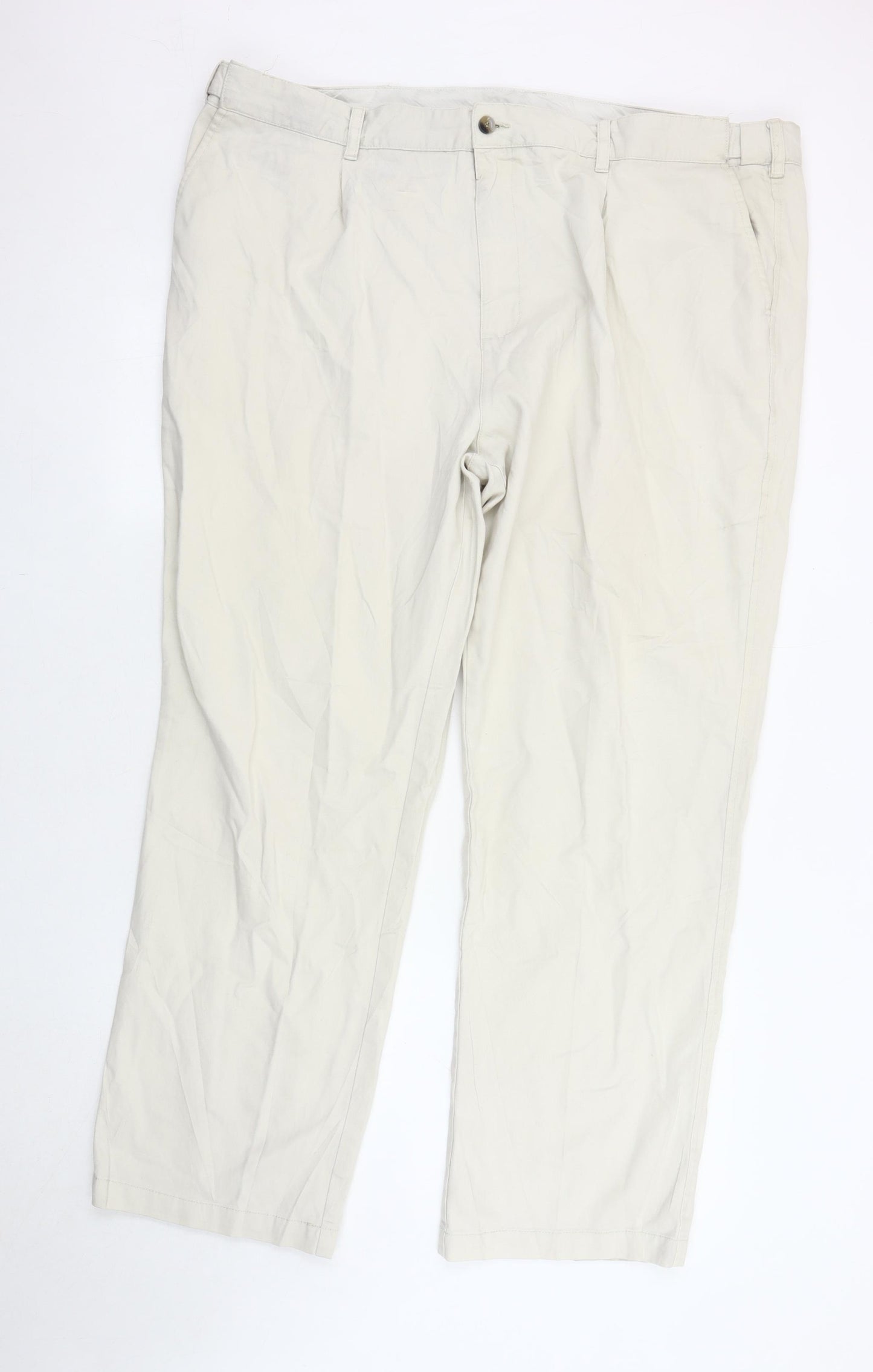 Cotton Traders Beige Men's Trousers Size 44