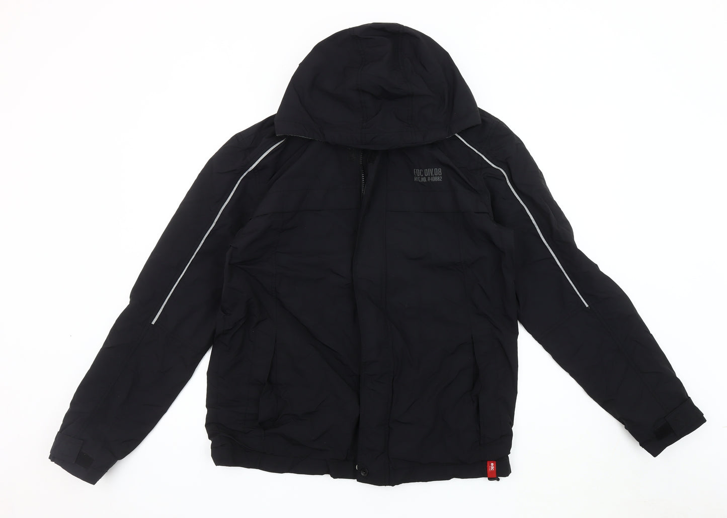 EDC by Esprit Men's Black XL Hooded Jacket