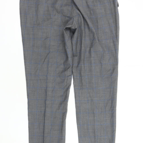 Moss 1851 Men's Grey Plaid Dress Pants 34