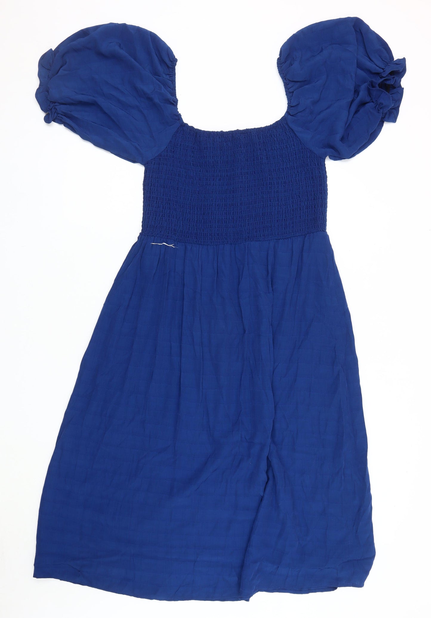 Apricot Women's Blue Puff Sleeve Dress Size 14