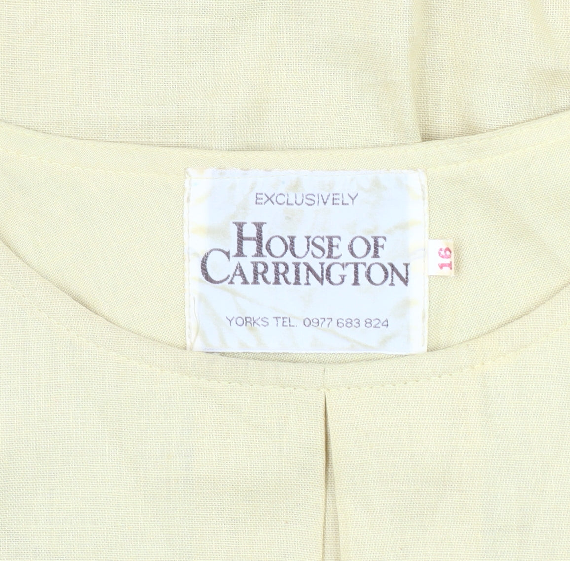 House of Carrington Women’s Yellow Cotton Top