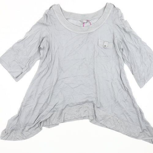 Per Una Women's Grey Tunic, Size 18, Casual Style