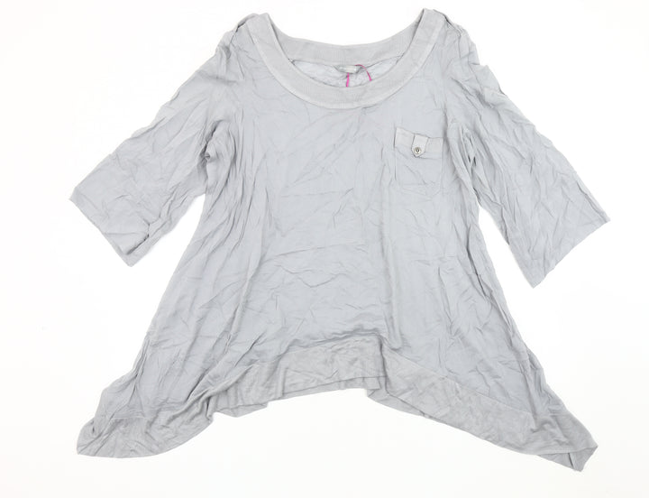 Per Una Women's Grey Tunic, Size 18, Casual Style