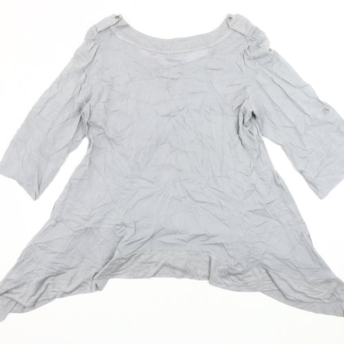 Per Una Women's Grey Tunic, Size 18, Casual Style