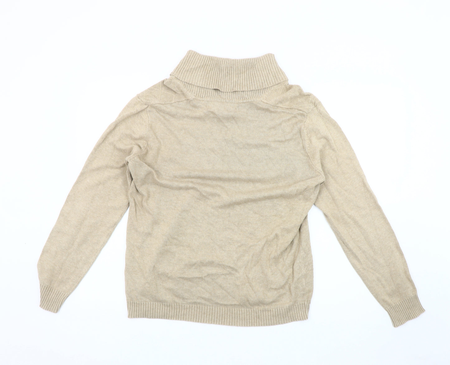 Perry Ellis Men's Beige Roll Neck Pullover Jumper M