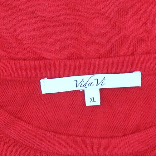 Vida Vi Women's Red XL Pullover Jumper