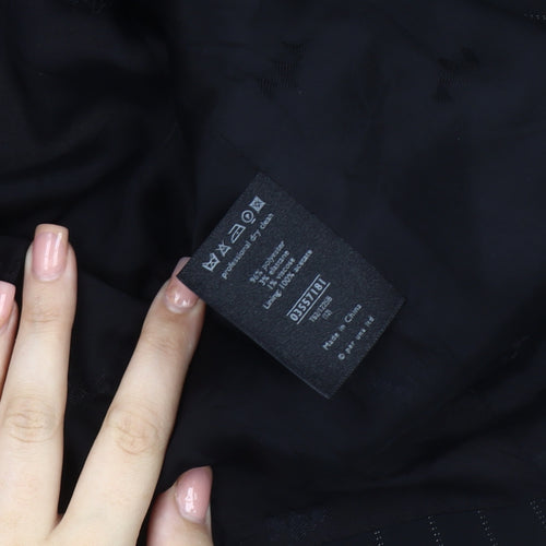 Per Una Women's Black Pinstripe Suit Jacket - Size 12