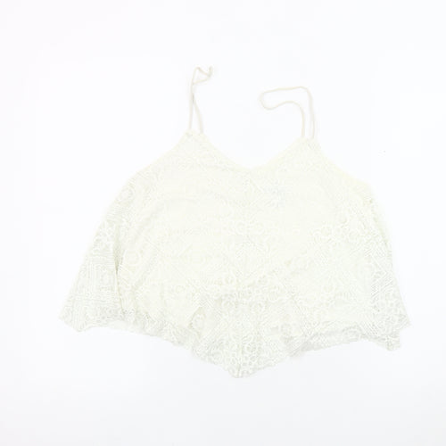 American Eagle Women's Ivory Camisole Tank Top S