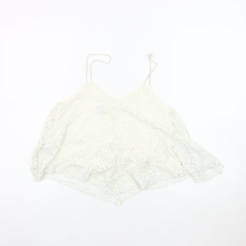 American Eagle Women's Ivory Camisole Tank Top S