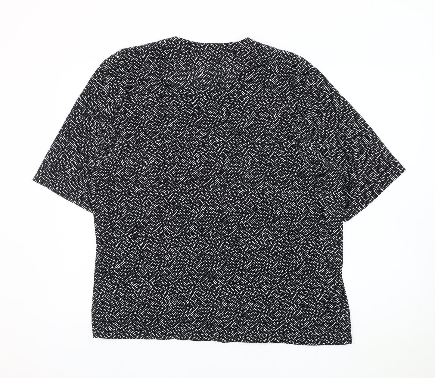 Viyella Women's Black Polka Dot Blouse Size 16