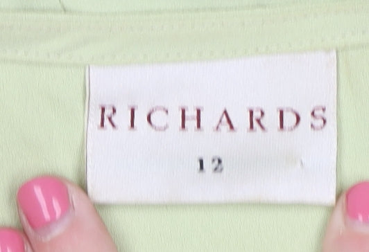 Richards Women's Green Dress, Short Sleeve, Size 12