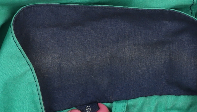 Telemac Women's Green Hooded Rain Coat Jacket S