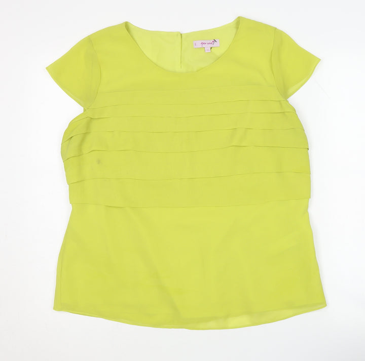 Marks and Spencer Women Yellow Blouse Size 16