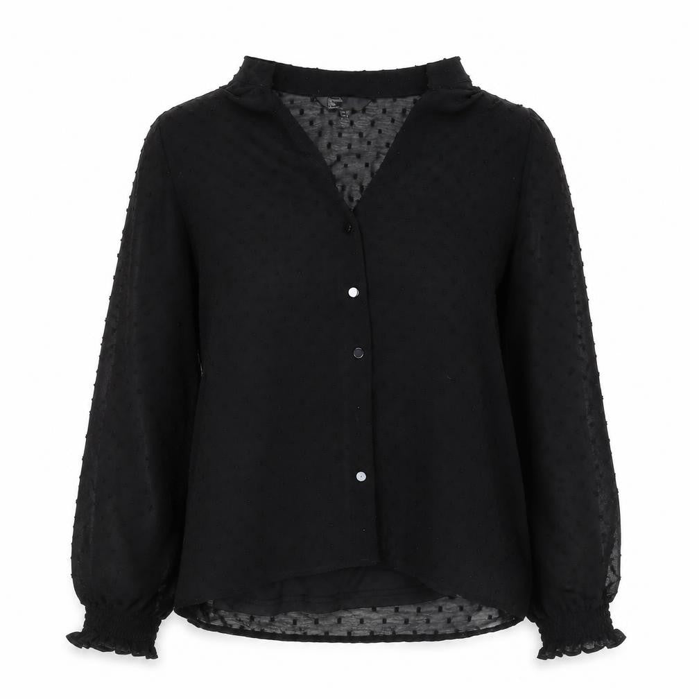 Front view of Friends Like These Women's Black Blouse UK 8