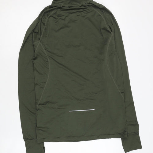 ASOS Men's Medium Green Long Sleeve 1/4 Zip Pullover