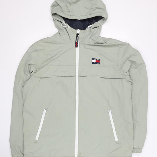 Tommy Jeans Green Men's Windbreaker Jacket M